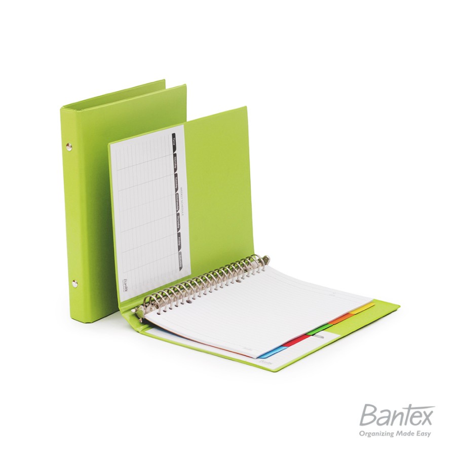 Bantex Multiring Binder 20 Ring 25mm A5 Lime #1324 65 ( PCS )