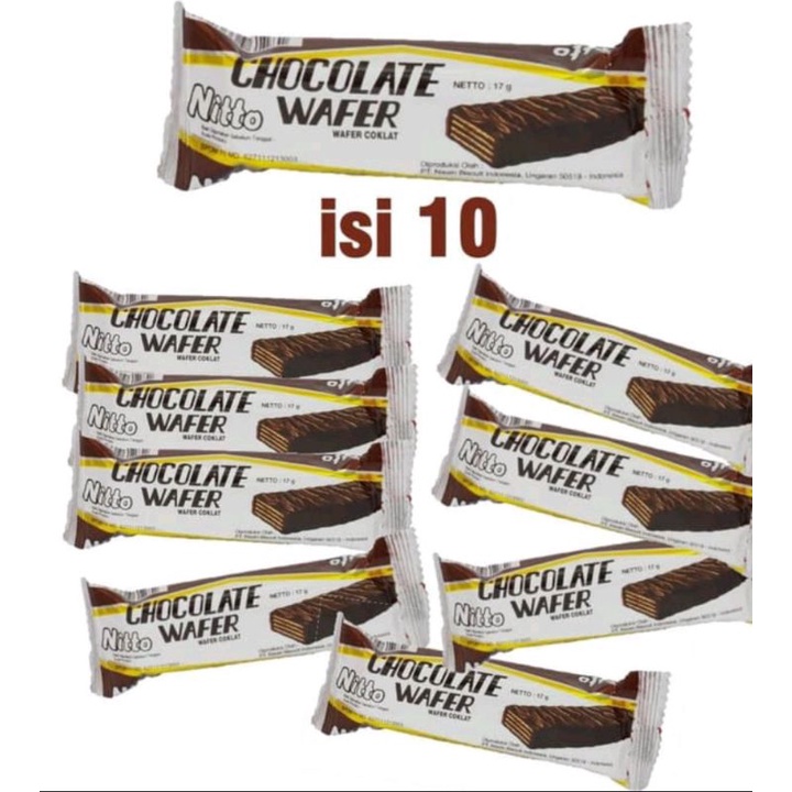 

Nissin Nitto Chocolate Wafer 10 x 17gr