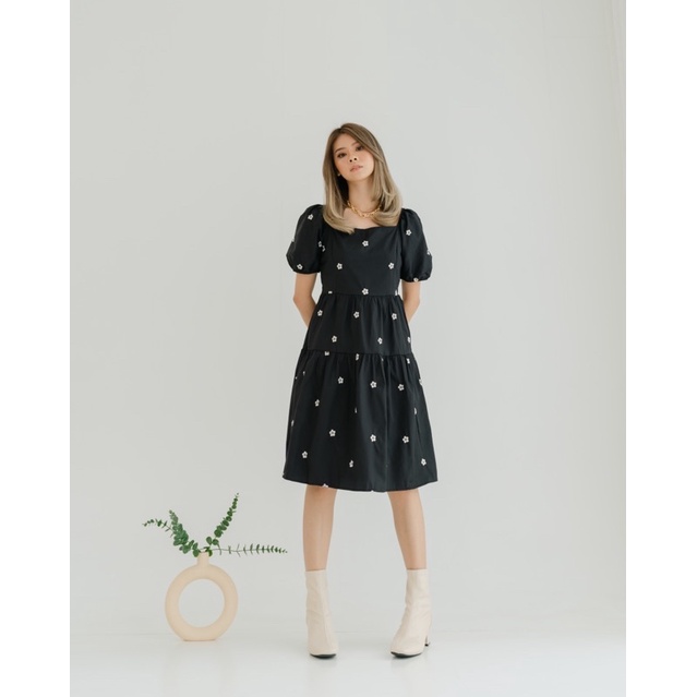 [ LittleBigCloth ] Arin Dress // Korean Dress Midi Dress Wanita Dress Bigsize