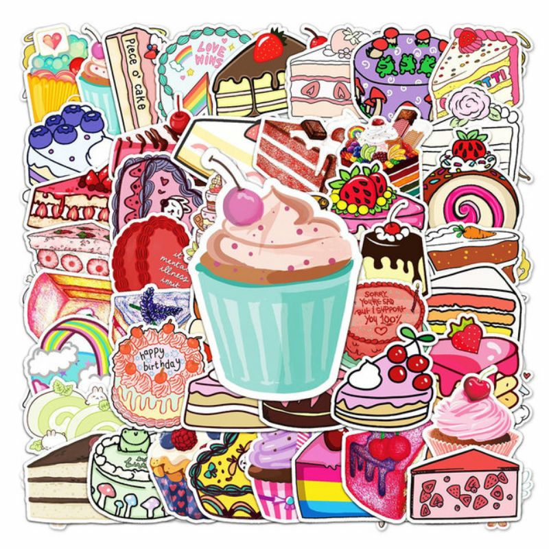 

Stiker Pack Cake Style 260120- Stiker Aesthetic Keren Imut Laptop, Aksesoris Hp, Anti Air, Motif, Helm, Tumbler, Koper, Kulkas