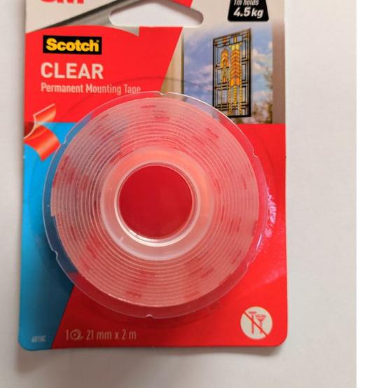 

3M Scotch Double Tape Foam CLEAR Permanent Mounting 4010C 21 mm x 2 m