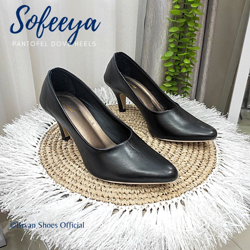 Bryan Sofeeya Pantofel Heels 5cm Dove Polos Formal Kantor Bigsize Oversize Jumbo 36-40 41 42 43