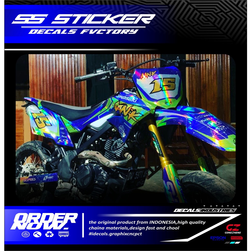 0036 sticker full body klx D-Tracker full Hologram