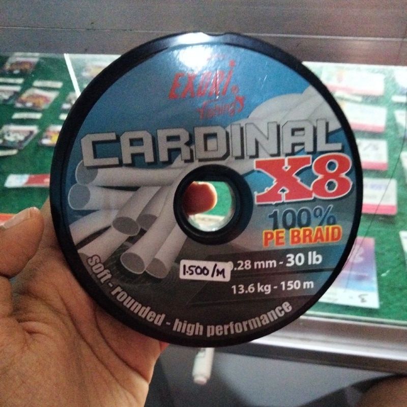 [BACA JUDUL DAN DESKRIPSI] SENAR PE CARDINAL X8 EXORY 0.28 ECERAN PER METER