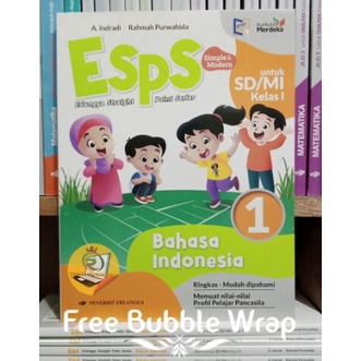 BUKU ESPS BAHASA INDONESIA 1 KELAS 1 SD KURIKULUM MERDEKA ORIGINAL ERLANGGA