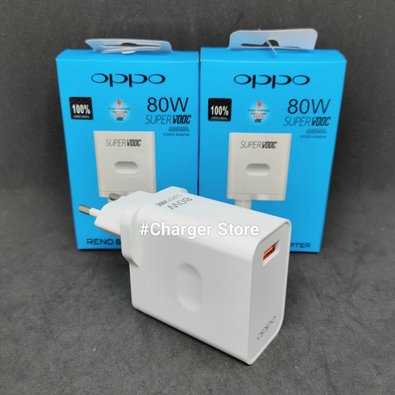 Adaptor Batok Charger Oppo 80W SUPER VOOC DART Fast Charging