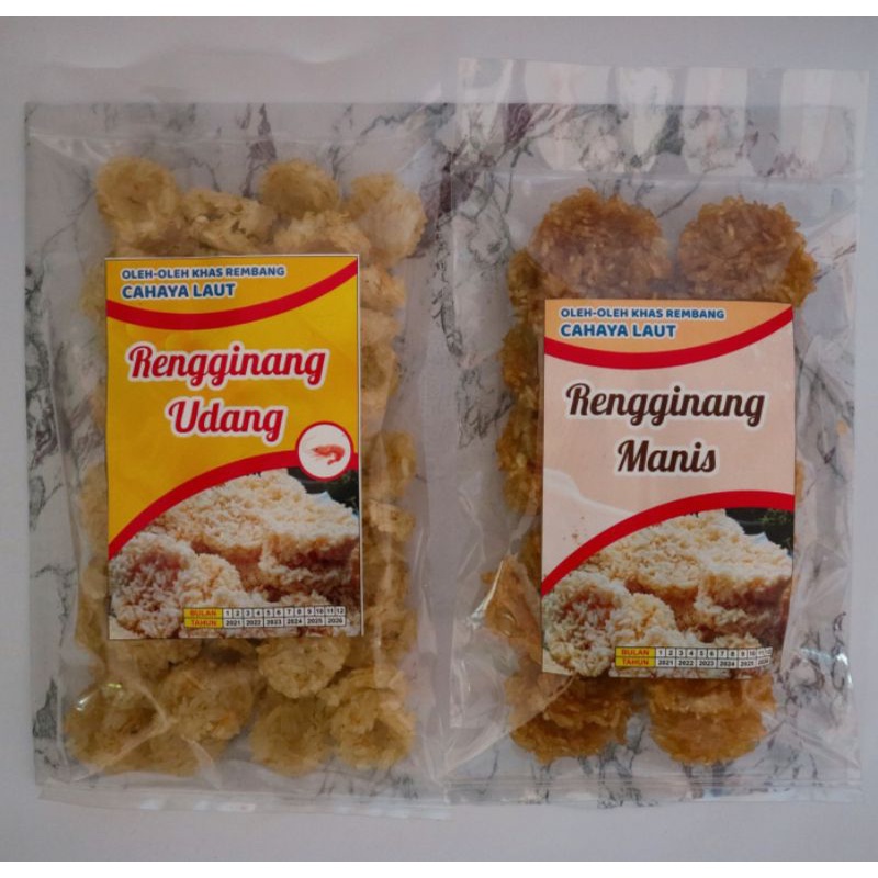 

Rengginang Mentah terasi, bawang, manis, teri, udang