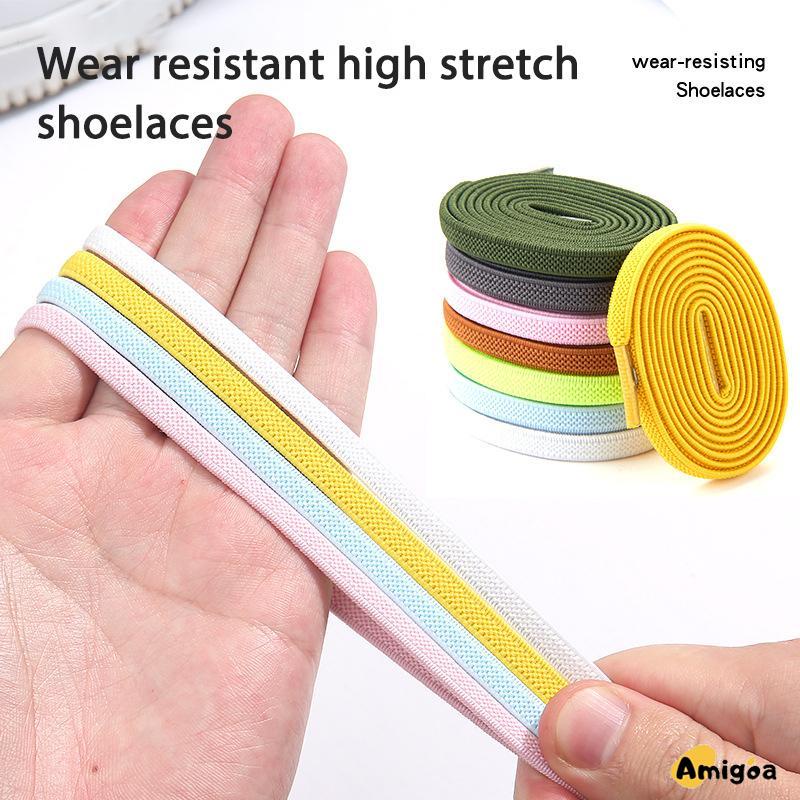 1 Set Tali Sepatu Magnet Simple Shoelace Magnetic Simple Lazy Tali Sepatu Elastis Bulat Karet Praktis - AG2