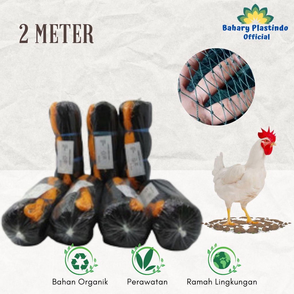 Jaring Ayam 2 Meter Jaring Pagar Kandang Jaring Tanaman