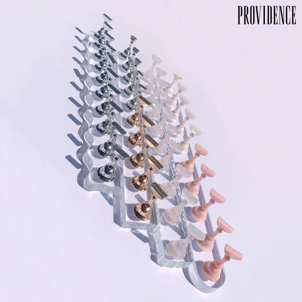 Providence ic Stand Holder Kuku Palsu Transparan Untuk Display / Latihan Nail Art