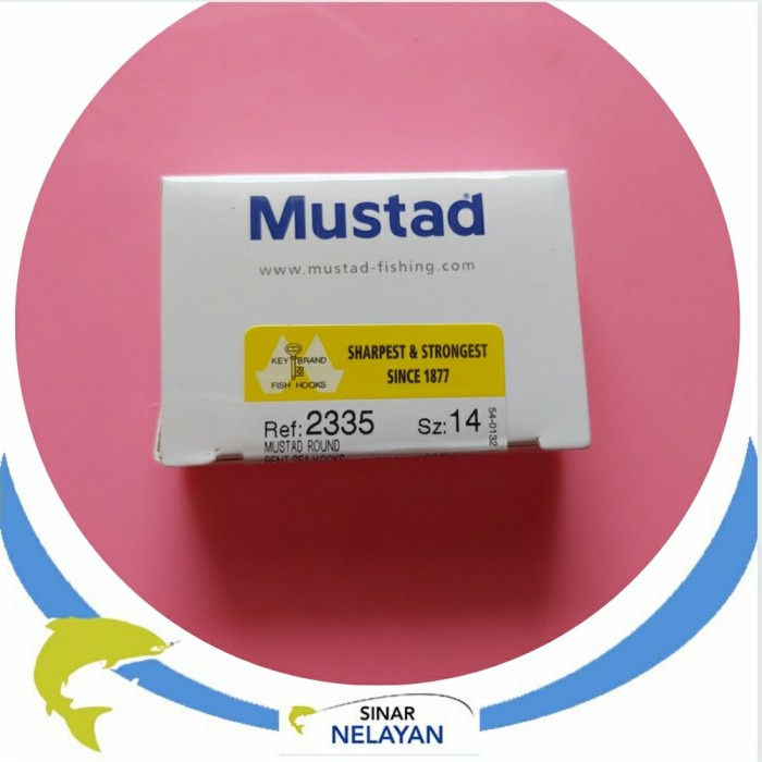 Kail mata pancing cap Mustad 2335 putih no 14