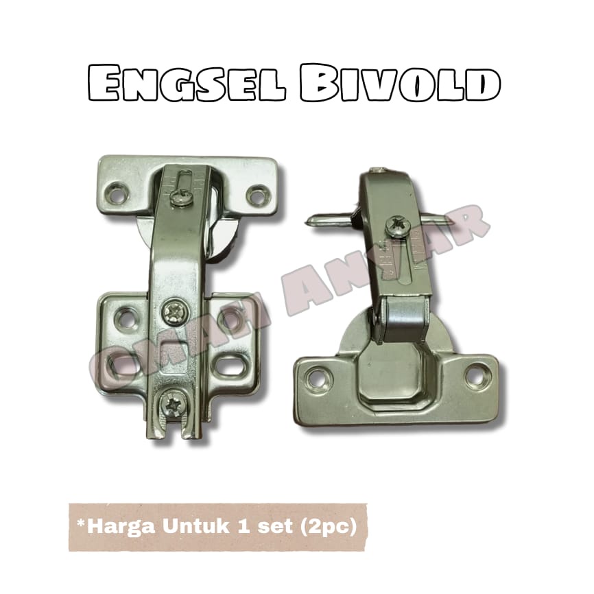 Engsel Sendok Bivold Bifold Engsel Lemari Minimalis 90°