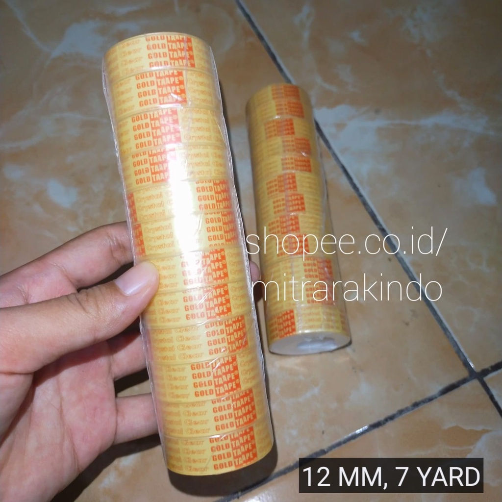 

ISOLASI MURAH 1/2 INCH X 7 YARD GOLD TAPE / ISOLATIP