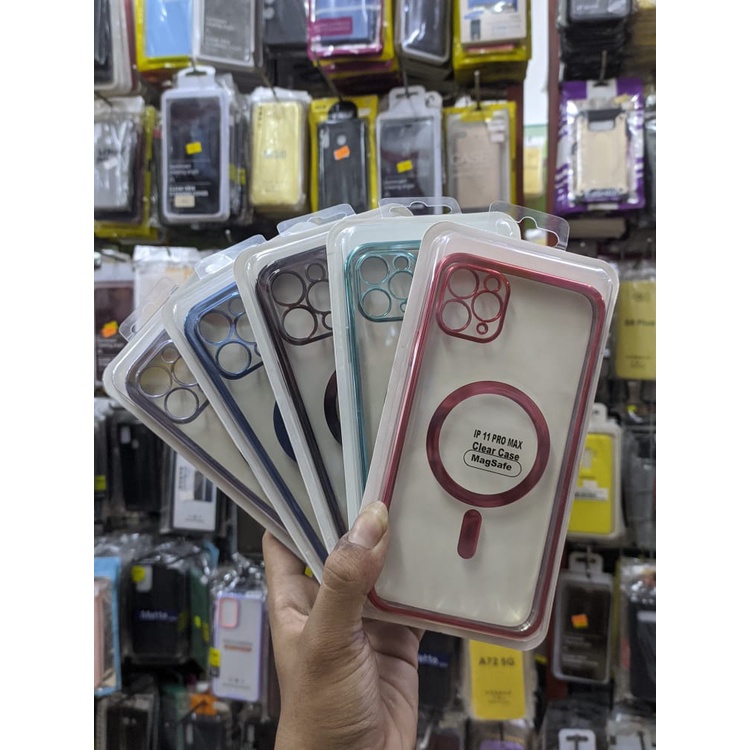 Case Clear list Magsafe Clear list Chrome Magsafe Iphone X/XS XR 11 11 PRO MAX 12 PRO MAX