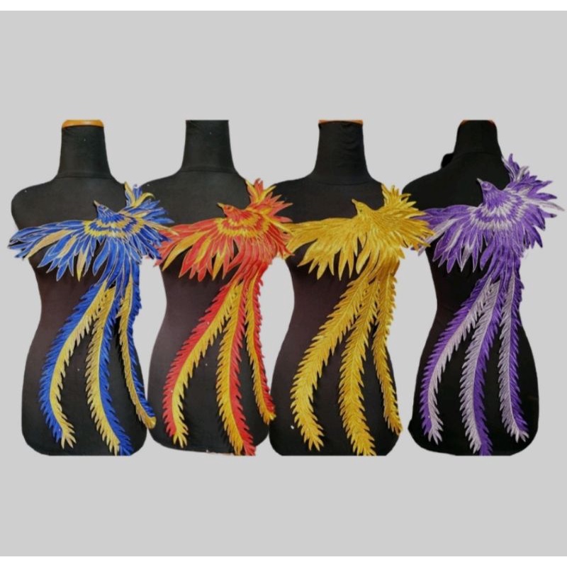 Renda Bordir Kebaya Motif Rajawali