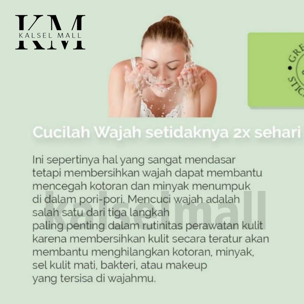 MEIDIAN ORIGINAL 100% Cream Krim Pencerah Wajah Glowing Pembersih Komedo Melembutkan Kulit Wajah Berminyak Jerawat Flek Fleg Muka Pemutih Wajah Wanita Pria Green Tea OC10