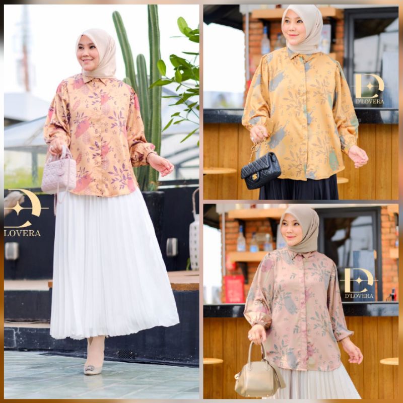 (23) DLOVERA NAIA  Baju Kemeja Atasan Wanita Naya Shirt By D'Lovera. TZY. Olshop