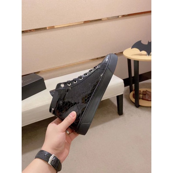 sepatu pria boots philipp plein cowok sneaker high end mirror vip shoes men pp kilat top P1SHOES