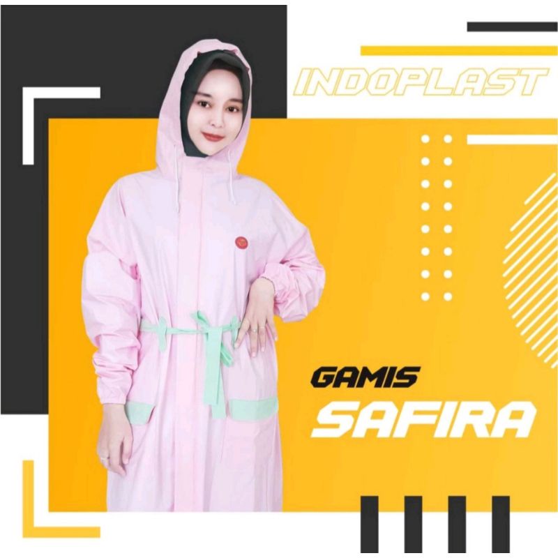 Jas Hujan Gamis Safira Indoplast  Jas Hujan Gamis Rok Safira Jas Hujan Model Jas Hujan Kekinian Jas Hujan Termurah