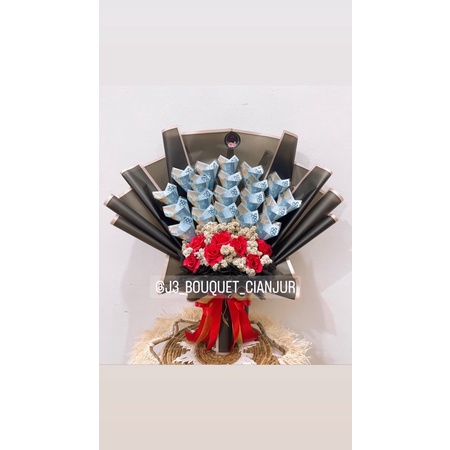 Bucket Uang 50rban Buket Bunga Uang Bouquet Flower Souvenir Uang Sovenir Bunga Uang