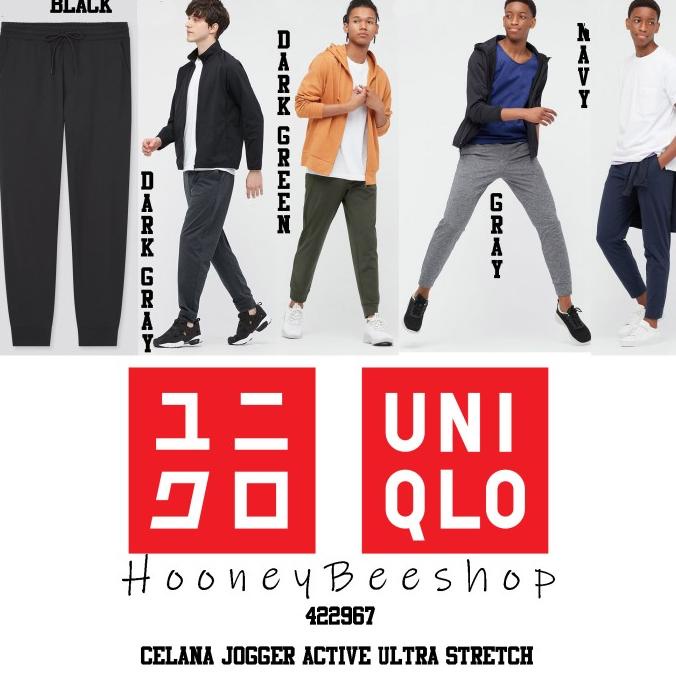 UNIQLO - CELANA JOGGER ACTIVE ULTRA STRETCH CELANA PRIA JOGGER PRIA TERMURAH DAN TERLARIS