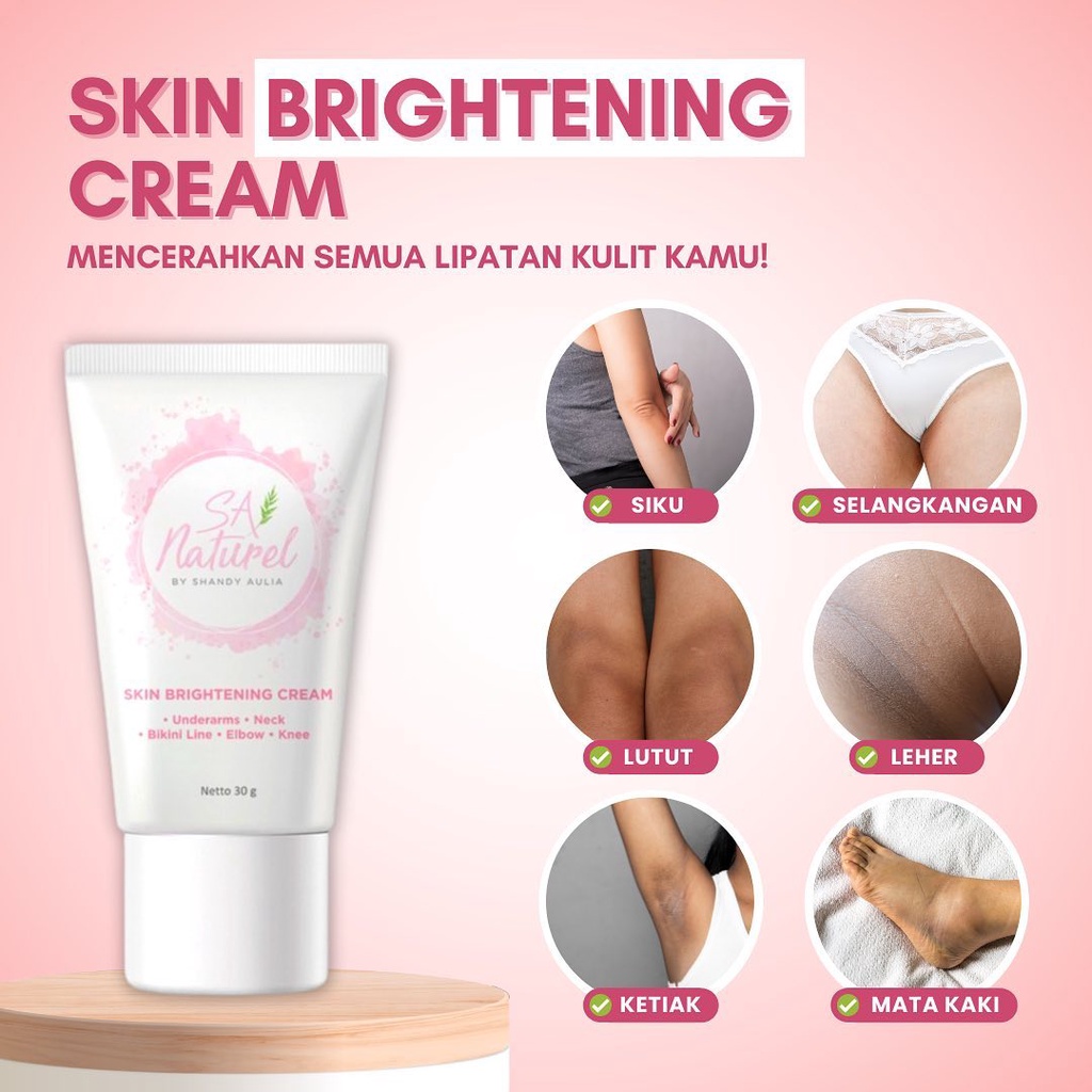 SA Naturel Brightening Stretch Mark Cream - Pink Lip Nipple Serum &amp; Deodorant Anti Perspirant ✓BPOM ✓Ori