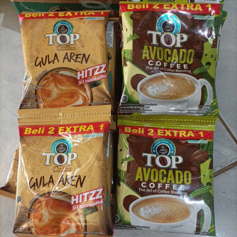 

Top Coffee Gula Aren/Avocado Renceng Isi 15 Saset