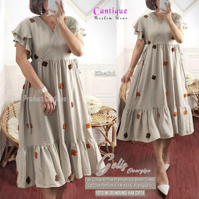 MIDI DRESS JUMBO/BAJU ATASAN WANITA JUMBO BIGSIZE OVERSIZE LD 120 XXL TERMURAH/LONG TUNIK FORMAL KER