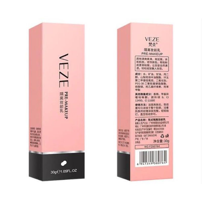 Medan Termurah Foundation Primer Veze Hydrating pink pre makeup isolation invisible pore Veze