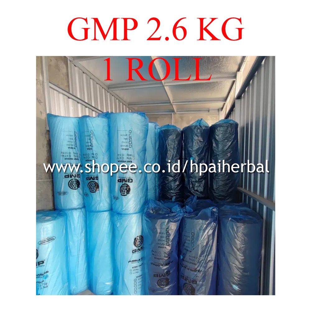 

BUBBLE WRAP GMP 2.6 KG 1 ROLL - WARNA HITAM
