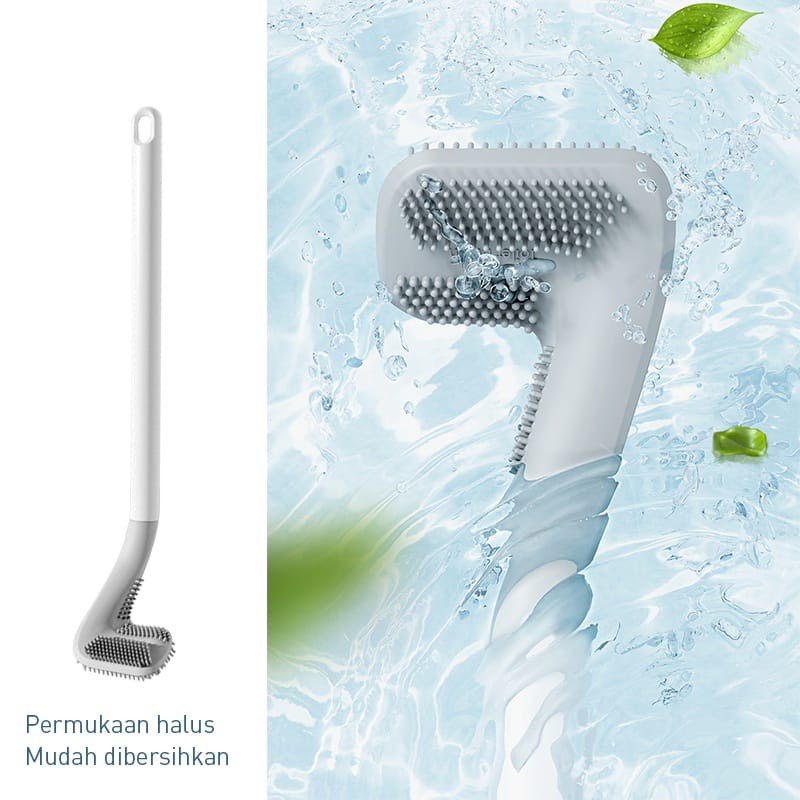 【GOGOMART】Sikat Toilet Silicone Bentuk Stik Golf Brush Pembersih WC Kamar Mandi - SIKAT GOLF