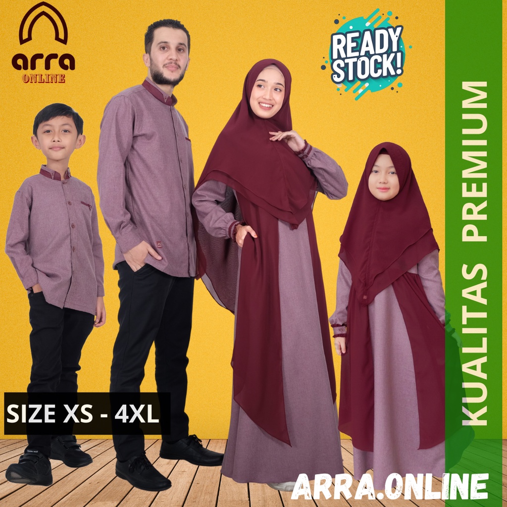Jual Madina baju sarimbit keluarga 2023 baju couple keluarga muslim
