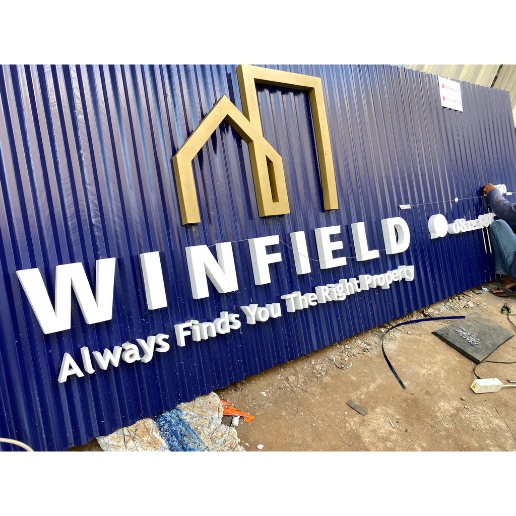 Huruf Timbul Galvanis / Huruf Timbul Stainless