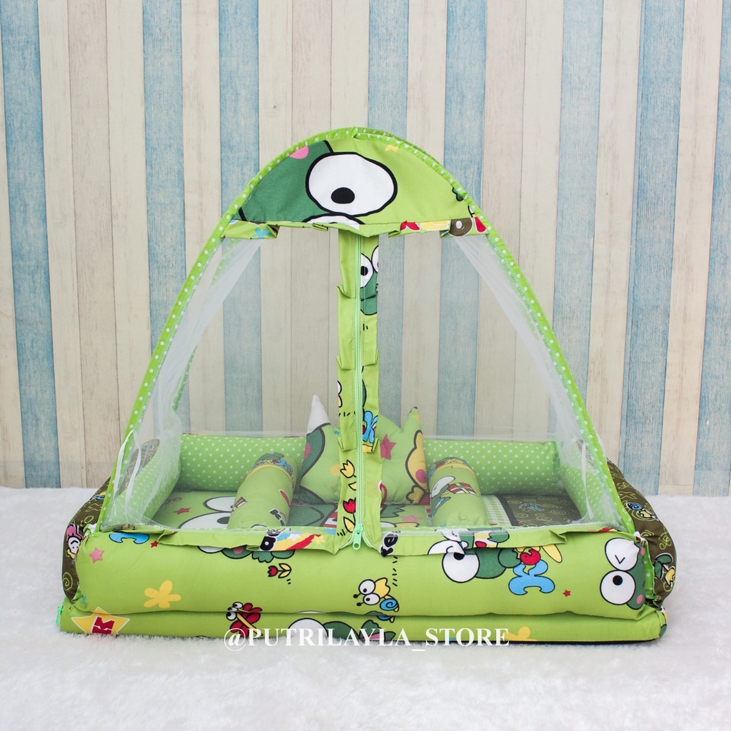 kasur bayi kelambu  TENDA JUMBO uk90x60x15cm