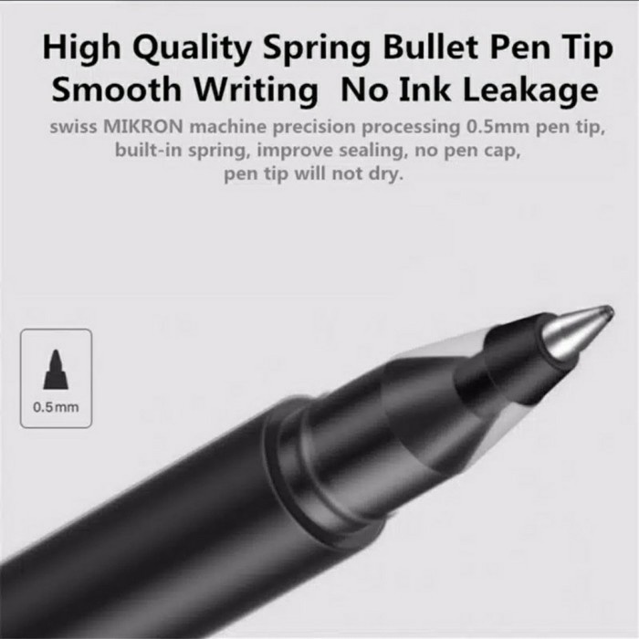 

PEN GEL 0.5MM 10pcs/pack - Pulpen Pena - Hitam Terlaris