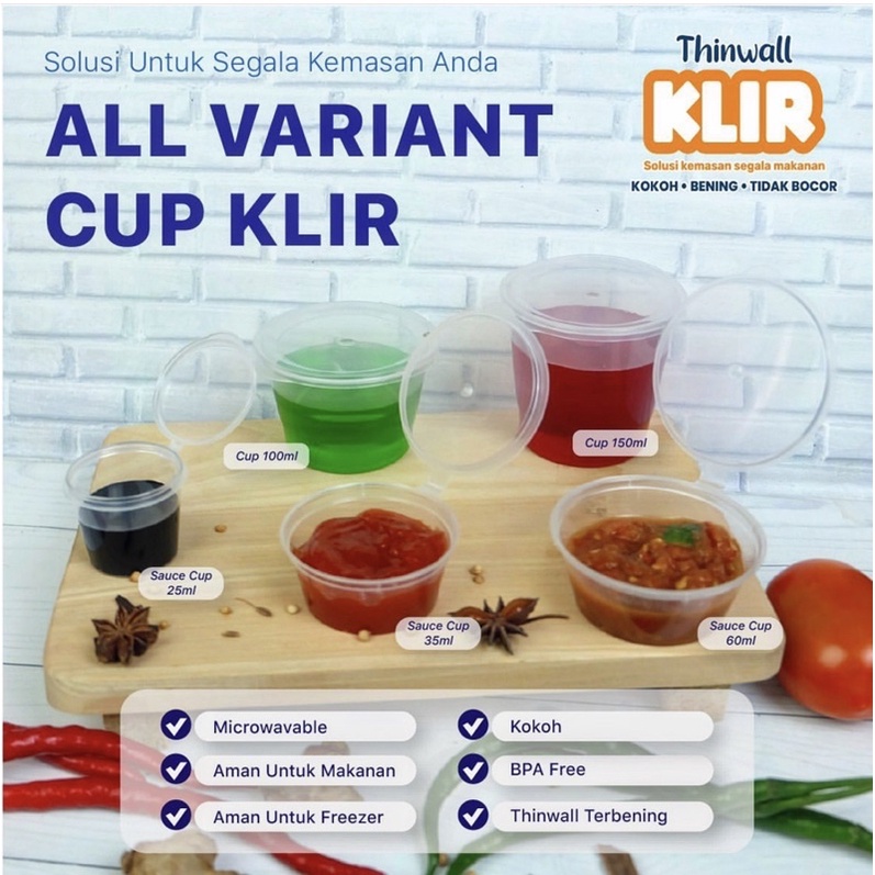 CUP SAUS  25ML CUP SAUS 35ML CUP SAOS 60ML  CUP SAOS 30 ML WADAH PLASTIK SAOS SAMBAL MAYONAISE THINWALL KONTAINER TEMPAT SAUS SAOS SAUCE CONTAINER CUP SAMBAL TEMPAT SAMBAL POT SAMBAL 25 ML CUP 35 ML CUP 60 ML WADAH SAMBAL WADAH SAOS