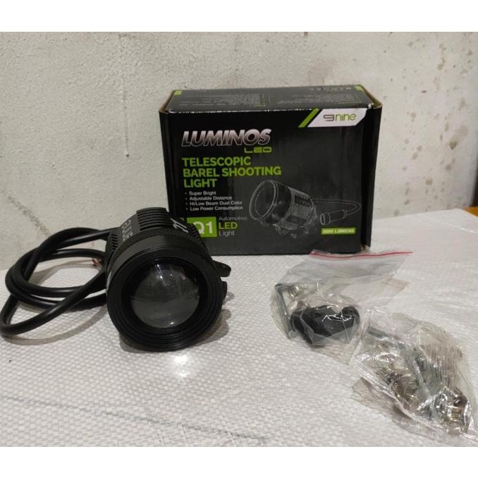 Lampu / Led Tembak Q1 Cree / Kabut Luminos 9Nine Pro Proyektor Mobil