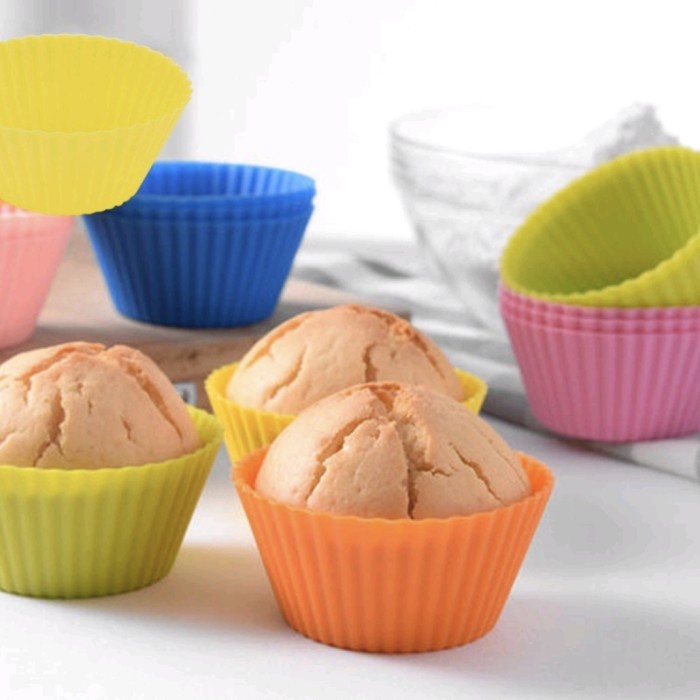 Cetakan Muffin Cupcake Baking Mold Tatakan Silicone Bento Cake Decorating Partisi Bento Silikon Premium