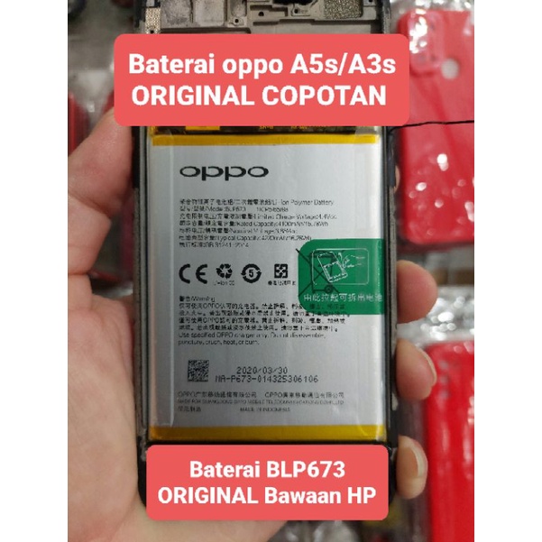 BATERAI ORIGINAL COPOTAN OPPO A5s/A3s+FRAME LCD
