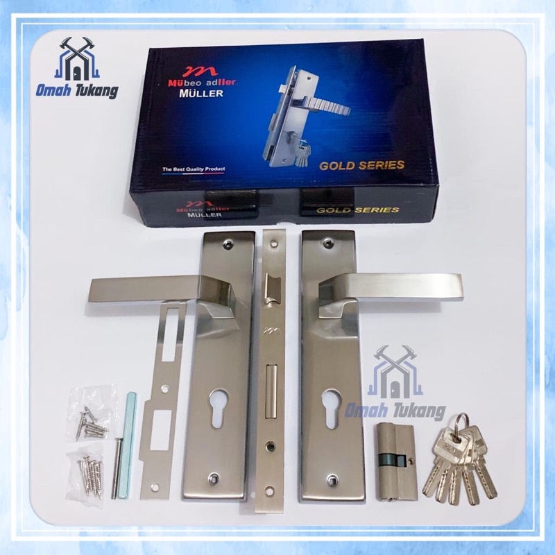 MULLER 1 SET HANDLE PINTU BESAR TANGGUNG / HANDLE + BODY PINTU BESAR