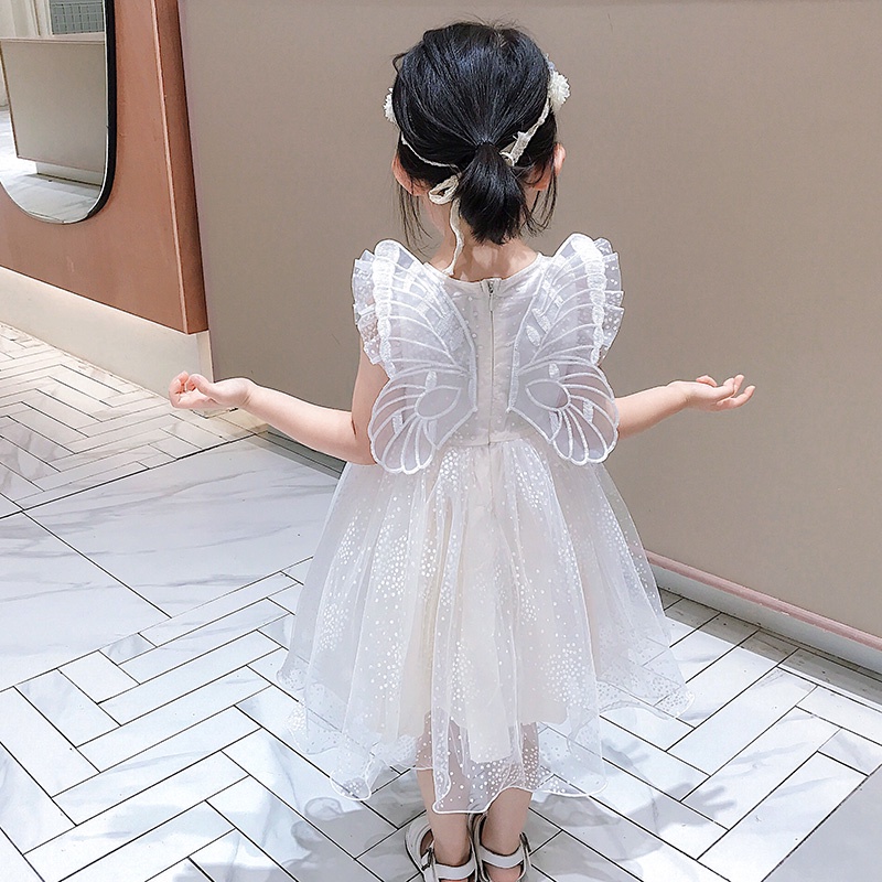 [meandboss] DR72, Dress Gaun Pesta Anak Perempuan Fashion Korea Butterfly Wing