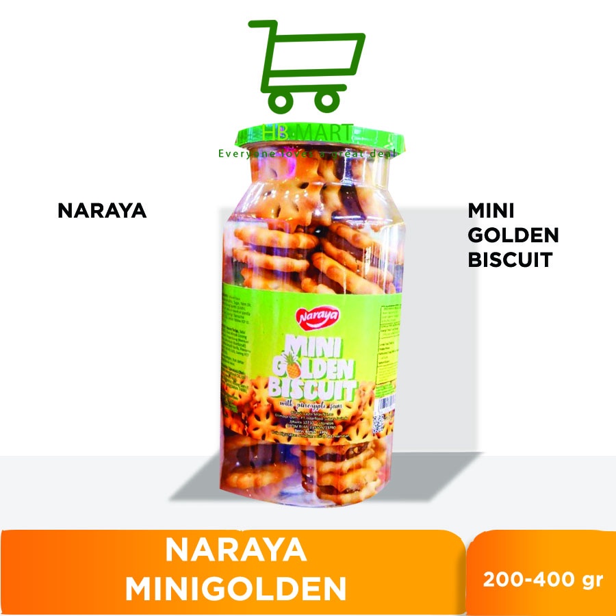 

BISKUIT NARAYA MINI GOLDEN BISCUITS PINEAPPLE JAM 190GR