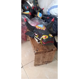 MAINAN ANAK Bantengan kayu kecil anak Bantengan tanduk asli Bantengan kayu kecil anak Best