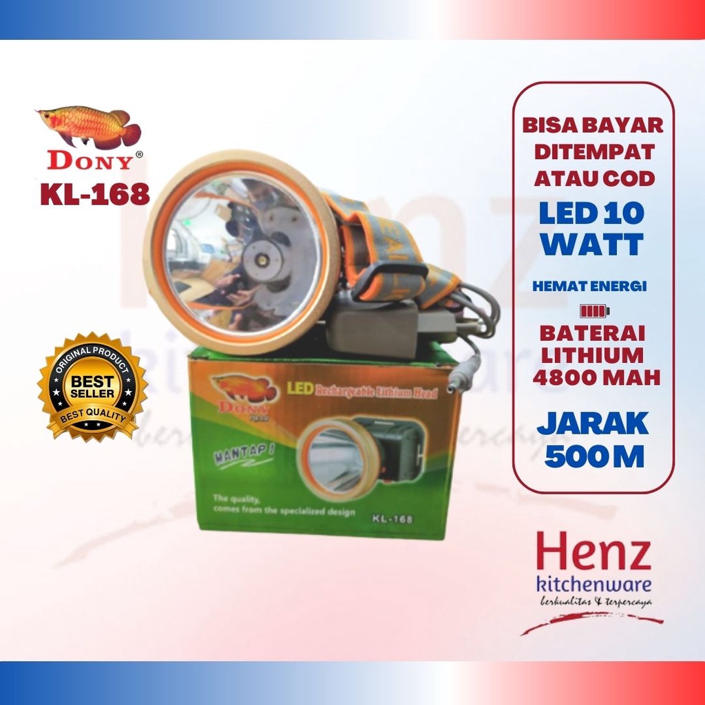 LAMPU SENTER KEPALA DONY KL-168