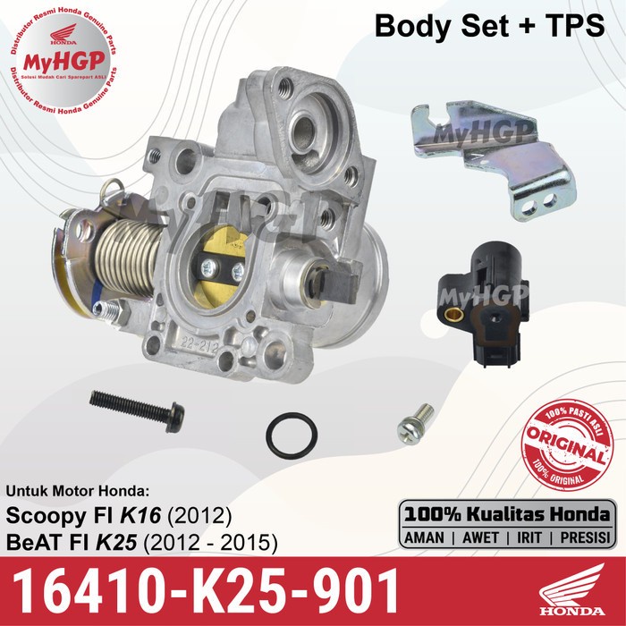 16410K25901 -  Body Set - TPS BeAT Scoopy FI Stater Kasar 16410-K25-901 Berisik Sensor TP Throttle L