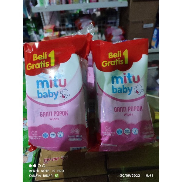 Mitu Tisu Basah Ganti Popok Wipes Buy 1 get 1 50shet