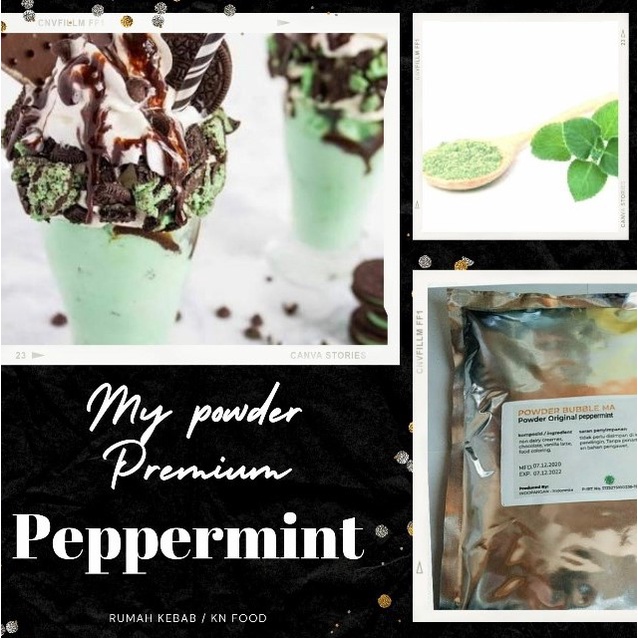 

MY Powder Premium Rasa Peppermint 1KG/ Bubuk Minuman Peppermint