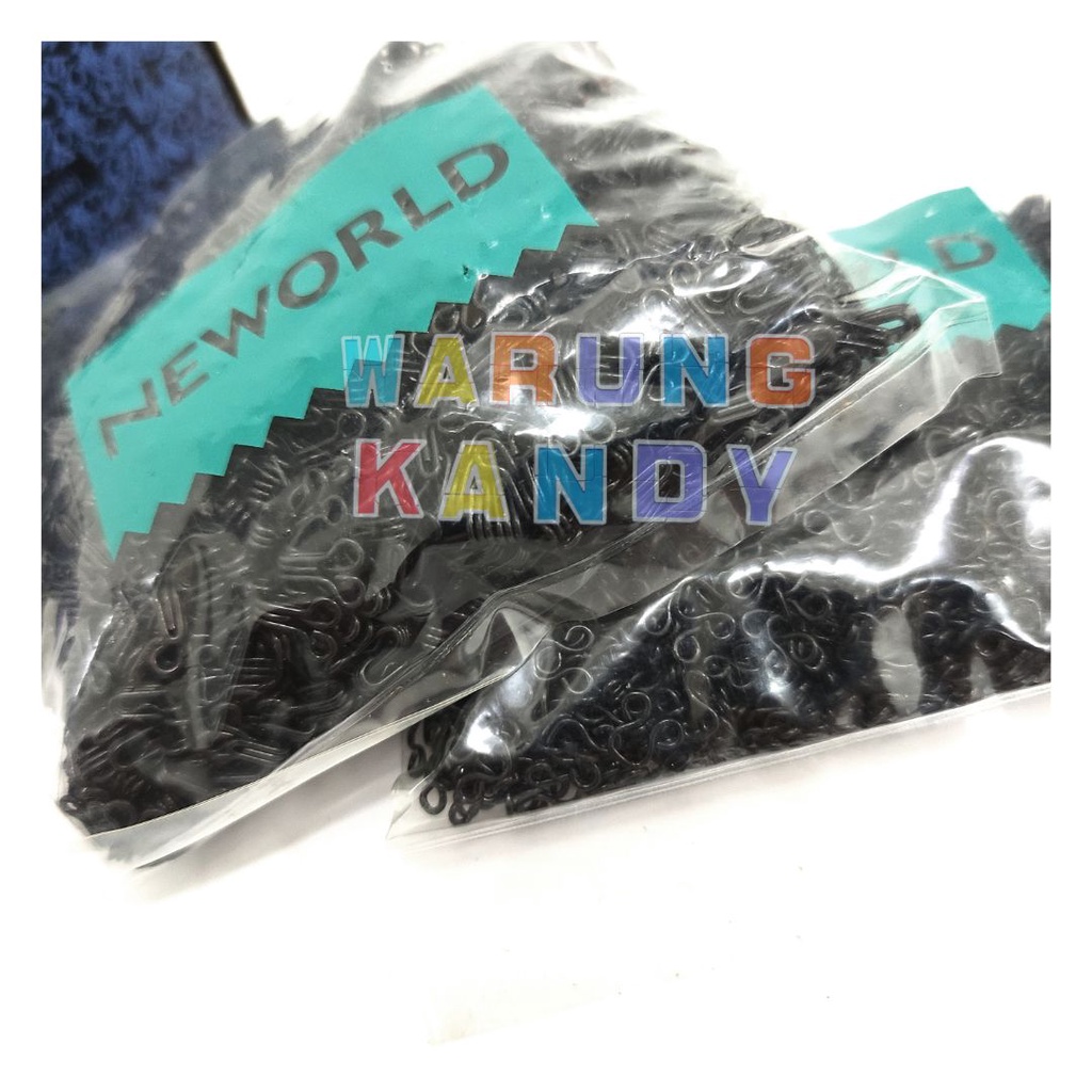 PACK Kancing Kait Neworld size 1 Hitam