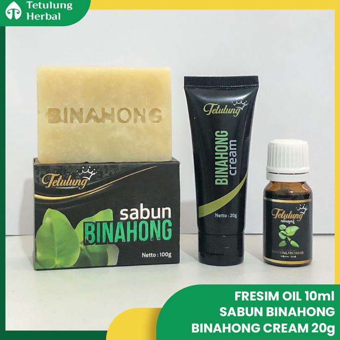 Obat Gatal Kulit - Binahong Cream + Oil 10ml + Sabun atasi Eksim Exim