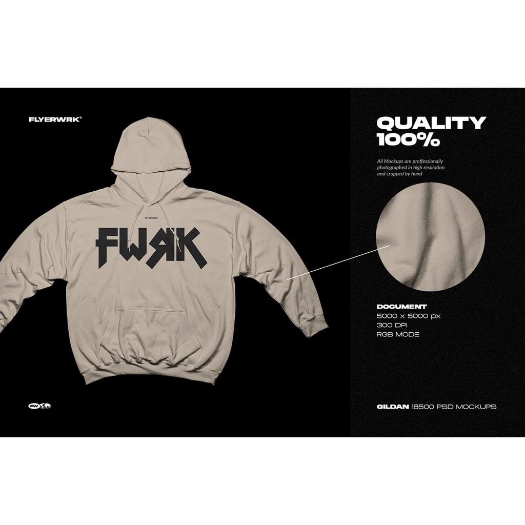 Hoodie Mockup Gildan 18500